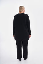 F&G Stone&Velvet Dtld Tunic Black