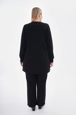 F&G Embroidery Detailed Tunic Black