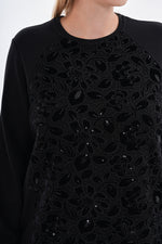 F&G Embroidery Detailed Tunic Black