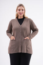 F&O Granma Cardigan Mink