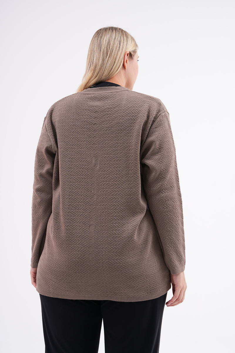 F&O Granma Cardigan Mink