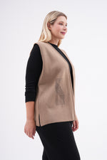 F&O Granma Knitted Vest Mink