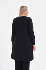 MSB Half Crowfoot Cotton Tunic Black