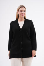 F&O Granma Cardigan Black