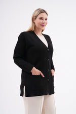 F&O Granma Cardigan Black