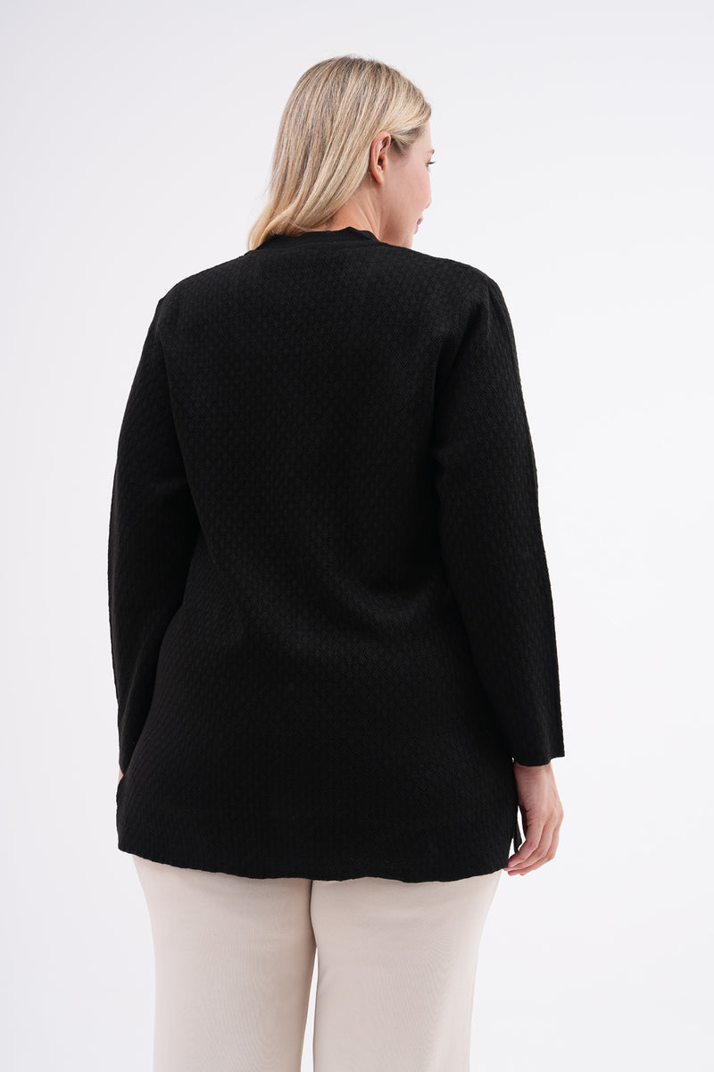 F&O Granma Cardigan Black