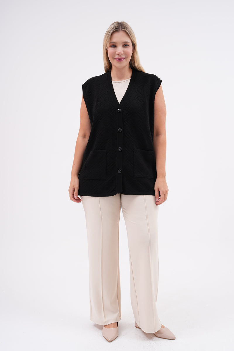 F&O Granma Button Down Vest