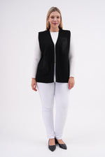 F&O Granma Knitted Vest Black