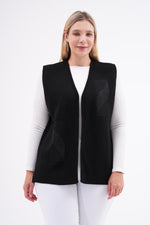 F&O Granma Knitted Vest Black