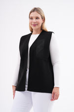 F&O Granma Knitted Vest Black