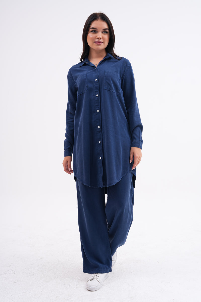 NSH Tencel Set Navy Blue