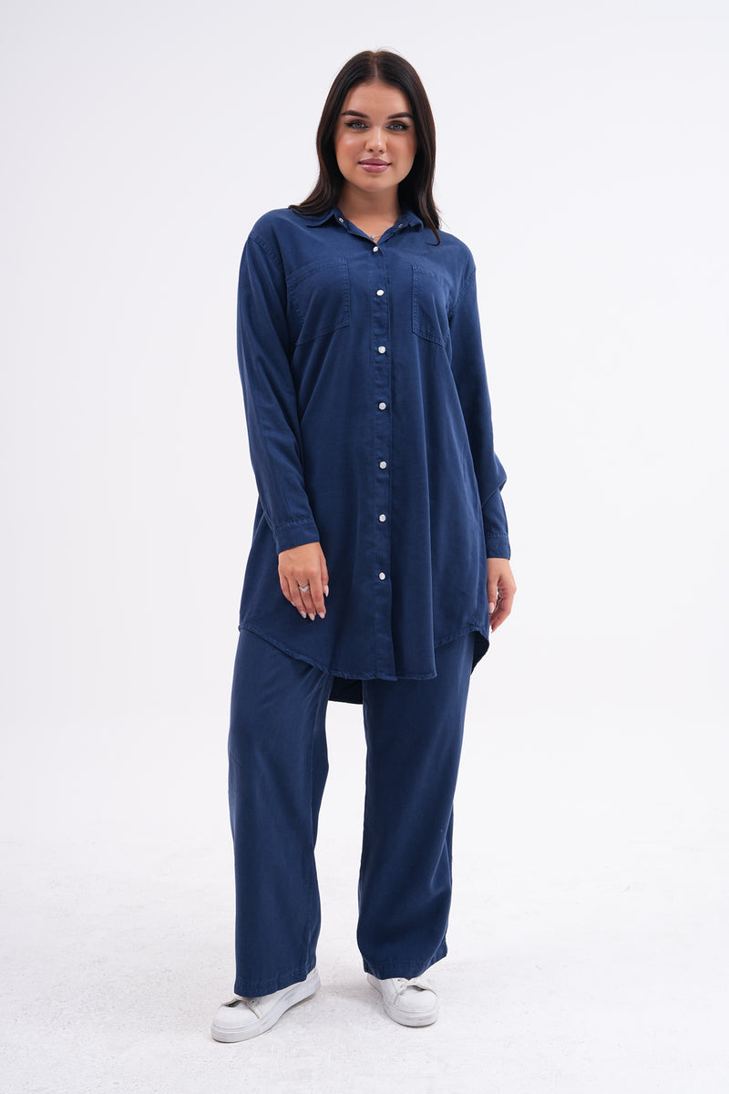 NSH Tencel Set Navy Blue