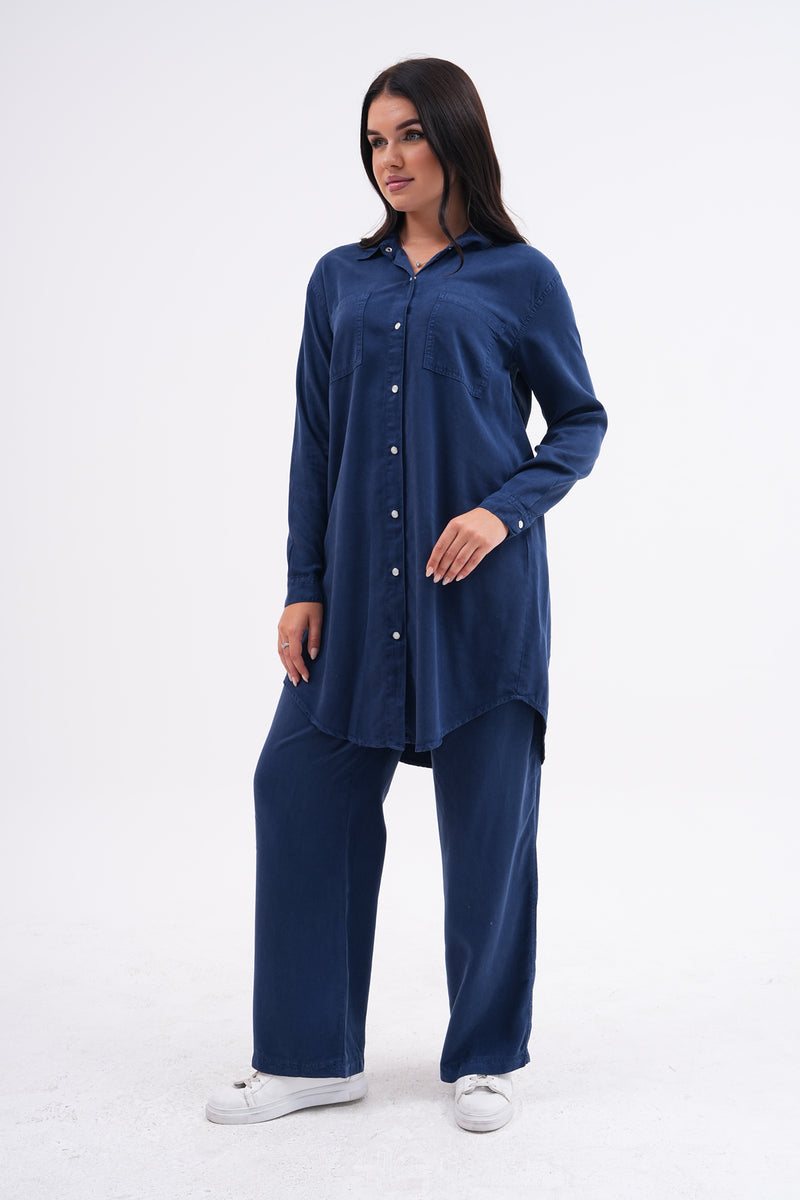 NSH Tencel Set Navy Blue