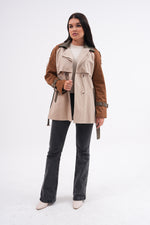 GLX 3 Colors Trench Coat Beige