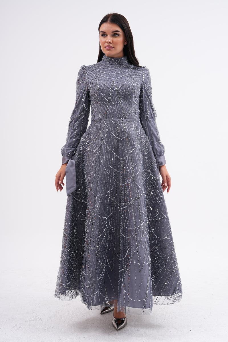 DMN Rumeysa Dress Gray