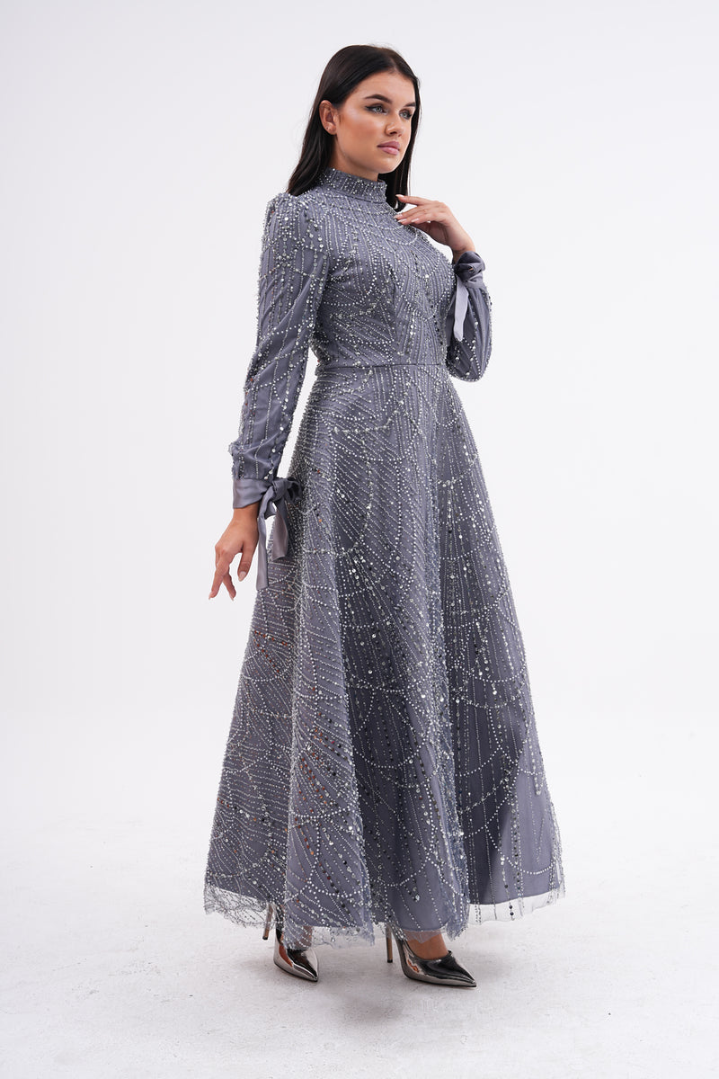 DMN Rumeysa Dress Gray