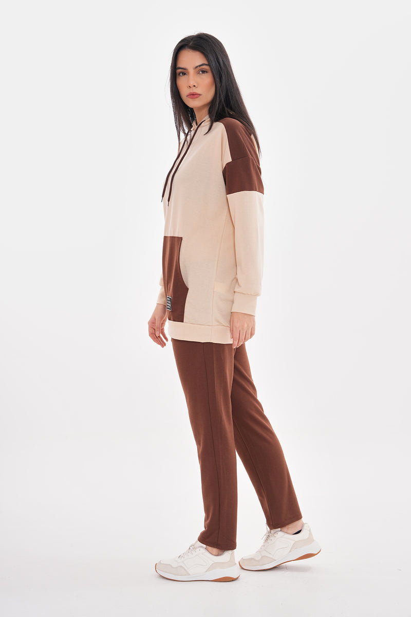 TEG 2 Colors Tracksuit Brown