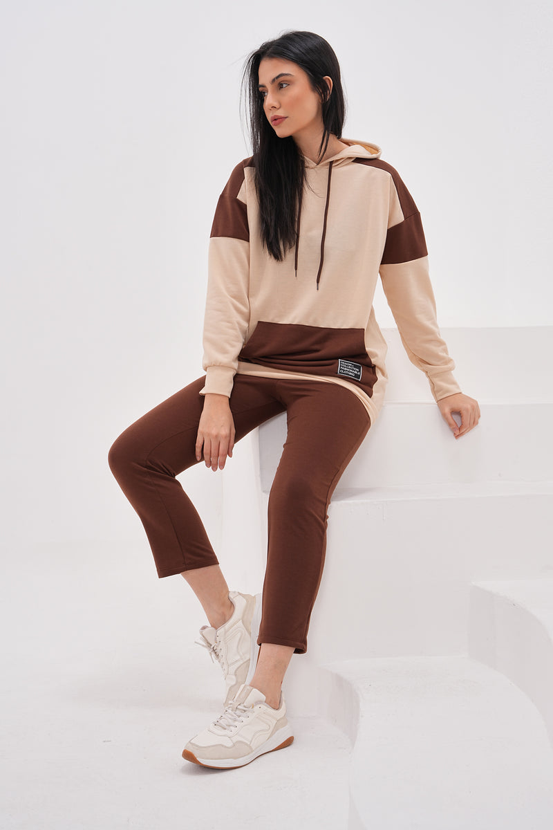 TEG 2 Colors Tracksuit Brown