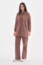 SCL Gold Stones Tracksuit Brown