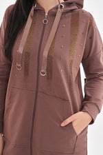 SCL Gold Stones Tracksuit Brown