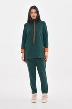 TEG Orange Detailed Tracksuit Green