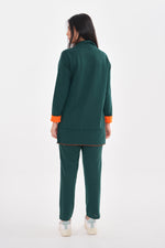 TEG Orange Detailed Tracksuit Green