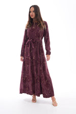 MissWhence Jakar Silk Dress Burgundy