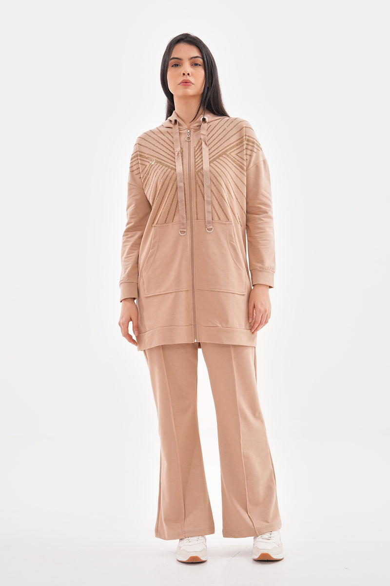 SCL Shoulder Stone Tracksuit Camel