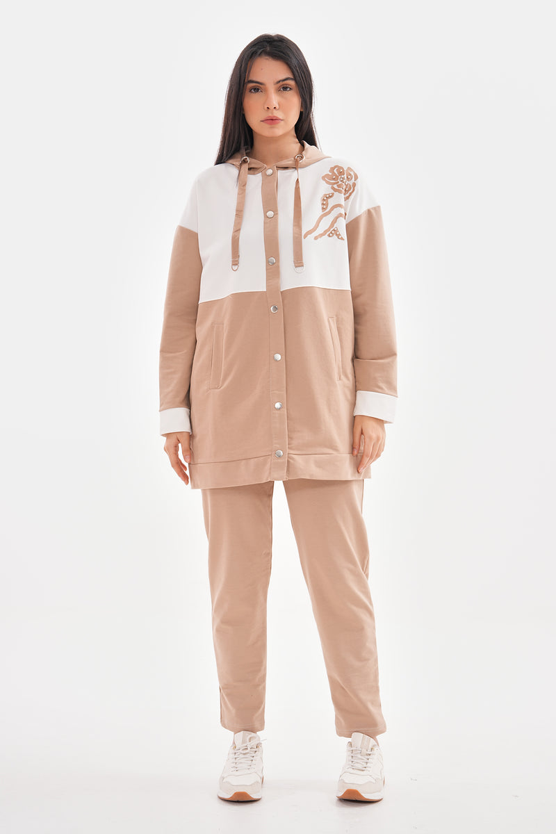 SCL Flower Tracksuit Camel