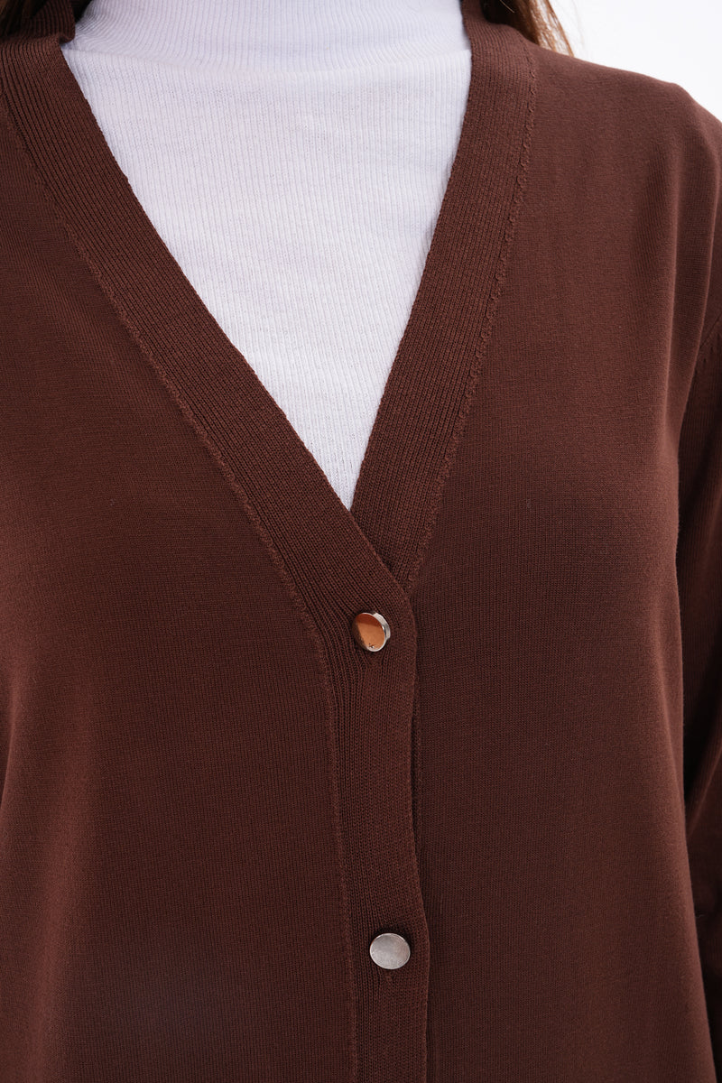 AFL Harem Cardigan Brown