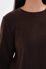 A&W Button Dtld Skirt Set Brown