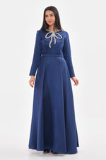 J&S Fiyonk Dress Navy Blue