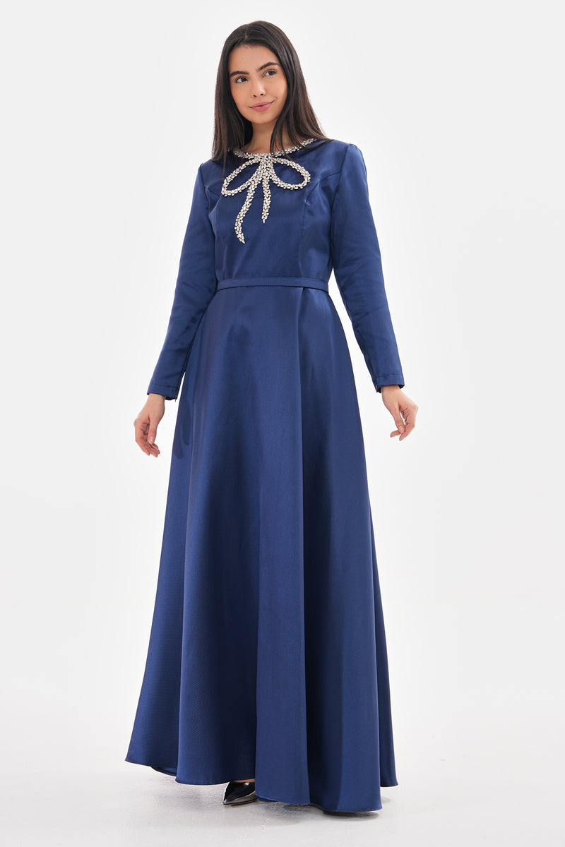 J&S Fiyonk Dress Navy Blue