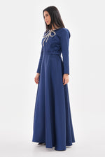 J&S Fiyonk Dress Navy Blue