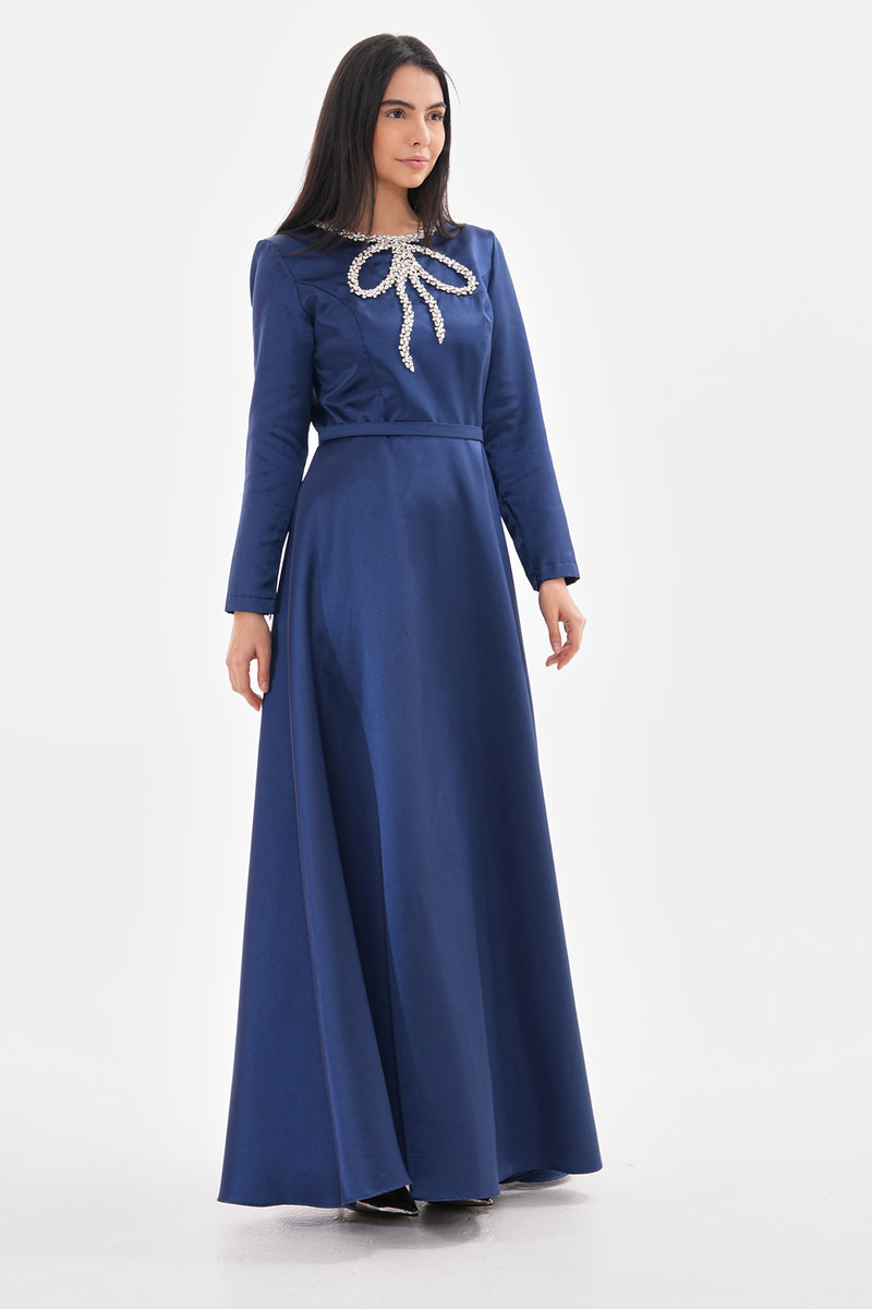 J&S Fiyonk Dress Navy Blue