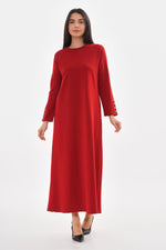 JMN Cotton Dress Red