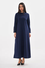 JMN Cotton Dress Navy Blue