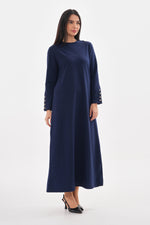 JMN Cotton Dress Navy Blue