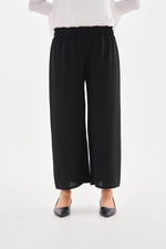 N&C Elastic Belted Pants Black