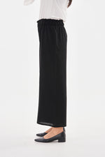 N&C Elastic Belted Pants Black