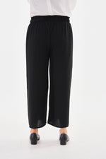 N&C Elastic Belted Pants Black