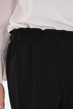 N&C Elastic Belted Pants Black