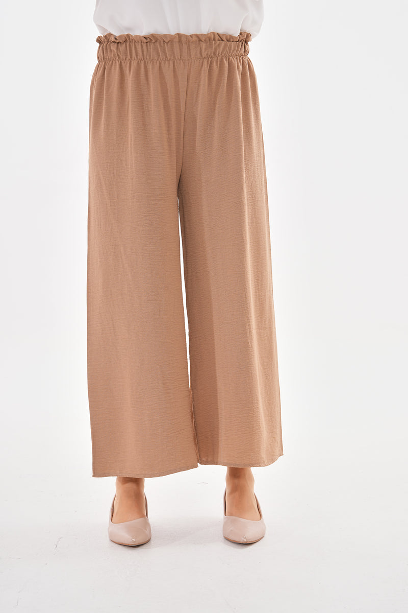 N&C Elastic Belted Pants Beige