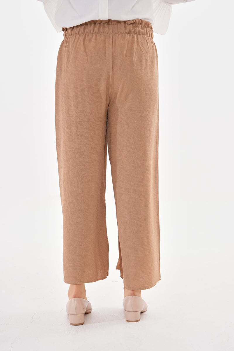 N&C Elastic Belted Pants Beige
