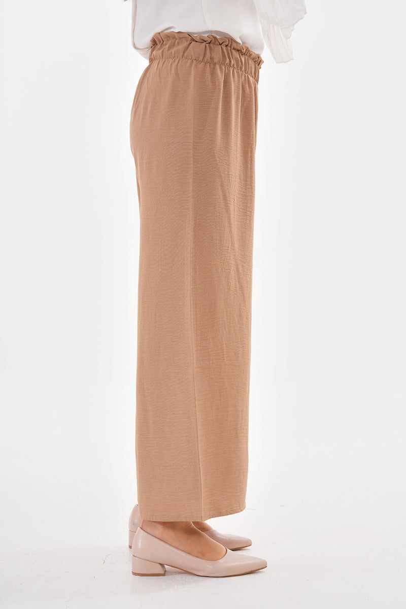 N&C Elastic Belted Pants Beige