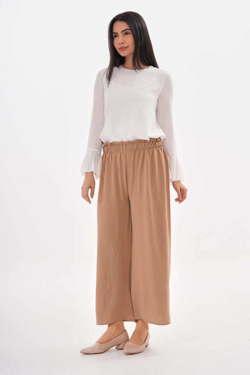 N&C Elastic Belted Pants Beige