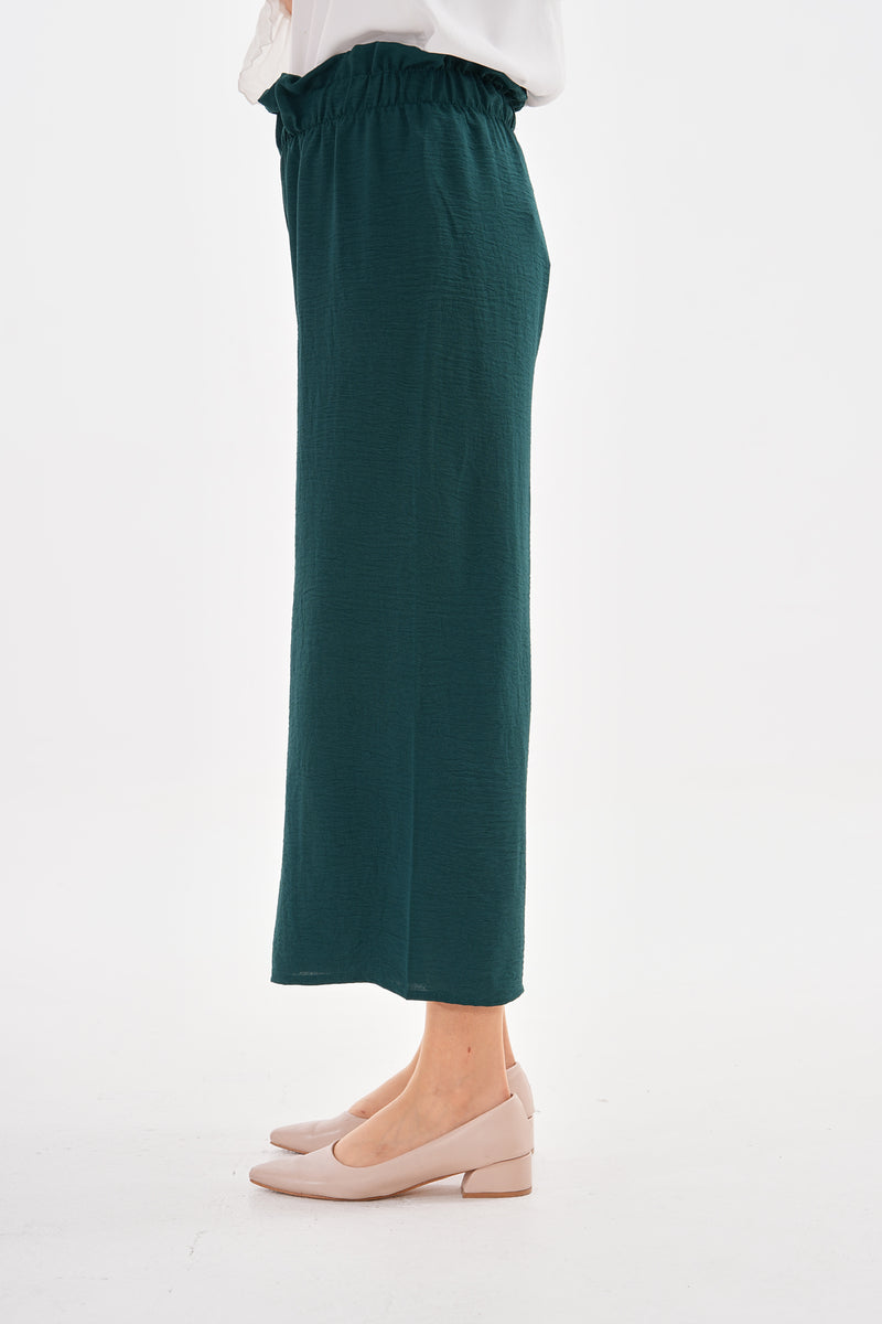 N&C Elastic Belted Pants Green