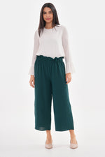 N&C Elastic Belted Pants Green