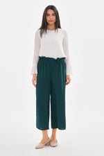 N&C Elastic Belted Pants Green