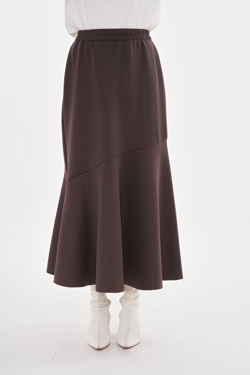 A&M Squba Volan Skirt Brown